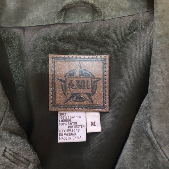 Vintage 100% suede leather Jacket - Picture 3 of 4